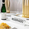 Prisma De Mesa Placa Reservado Acrílico Cristal - 3 Peças 4