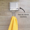 Kit Banheiro Lavabo Conjunto Ventosa Cromado Gancho 3