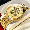 ~? Olevs Gold Skeleton Relojes Mecánicos Automáticos Para Ho 1
