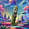 Pipa De Vidrio Resistente Pepinillo Rick And Morty Pipas 2