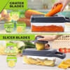 Picador De Verduras Con Recipiente, Rallador De 2