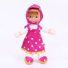 Masha Muñeca Juguete Vestida Lunares Figura Niña Y Oso 1