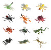 Brinquedos De Plástico Com Figuras De Animais -12pcs-d-12pcs 0