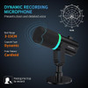 Feelworld Pm1 Xlr Usb Micrófono Dinámico Con Soporte De Escr 1