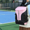 Mochila De Badminton Grande Capacidade Conveniente Rosa 5