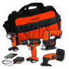 Set 4 Herramientas A Batería Carpinteria Bolso Black+decker 0