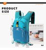 Mochila Para Senderismo 15l Impermeable Ligera Azul Skysper 3
