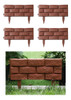 Borda De Borda De Jardim Borda De Cerca De Tijolo 4pcs 3