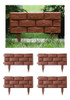 Borda De Borda De Jardim Borda De Cerca De Tijolo 4pcs 5