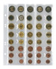 5 Folhas Plásticas 40 Moedas Euro Lindner Multicollect Mu40 2