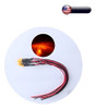 10pcs 2mm Precableados Naranja Tapa Plana Difusa Gran Angula 0