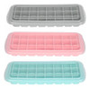 Cubetera Hielera Molde Con Tapa Silicona Flexible 24 Cubitos 1