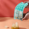 Cubetera Hielera Molde Con Tapa Silicona Flexible 24 Cubitos 6