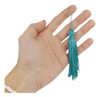Pingente De Seda Tassel - Franja- Verde Esmeralda C/100 Nybc 0