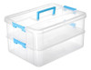 Yesland Caja Grande De 2 Capas Apilables Y De 0