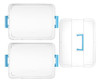 Yesland Caja Grande De 2 Capas Apilables Y De 2