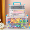 Yesland Caja Grande De 2 Capas Apilables Y De 5