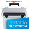 Caja De Archivo Portatil Blanco Esmerilado Tapa Con Bisagras 1