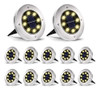 Aogist Solar Ground Lights 12 Paquetes, 8 Luces Led Solares 0