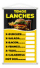 Banner Temos Lanches Xis Hamburguer Comida Preço 60x40cm 0