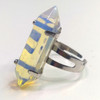 Anillo Obelisco Biterminal De Opalina 0