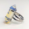 Anillo Obelisco Biterminal De Opalina 2