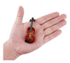 Violín De Madera Con Estuche Para Casas De Muñecas 8x3x15 Cm 1