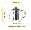 Tetera Cafetera Con Filtro Infusor Tapa De Acero Inox 400 Ml 1 Tetera Cafetera Con Filtro Infusor Tapa De Acero Inox 400 Ml 1