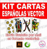 Cartas Españolas Vector Vectorizadas Imprimibles 2