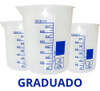 3x Becker 1000ml Plástico Graduado Copo Jarra  Bequer Nalgon 1