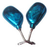 Juego Espejos Chopper Azul Custom 10mm 0