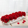 Worhe Florero Acrílico Transparente Arreglos Florales Rectan 3