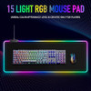 Alfombrilla De Mouse Grande Rgb Para Juegos, 15 1
