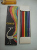 6 Antiguos Lapices Conte Largos De Colores N.1322/6a 1