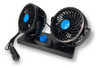 Ventilador Doble Para Auto 12v Rotación 360 Grados 2