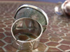 Luli Anillo Enorm Metal Piedra Ágata Verde Importante + Mod 3
