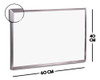 Kit Lousa Quadro Branco 60x40 + 2 Marcadores E Apagador 2