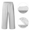 Ecupper Pantalones De Algodon Para Mujer, Talla Grande, Cint 3 Ecupper Pantalones De Algodon Para Mujer, Talla Grande, Cint 3