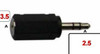 Adaptador Auricular 3.5/2.5 Mm Y 2.5/3.5  Mscompu10 1