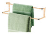 Kit 2 Toalheiro Duplo 60cm Suporte Para Toalha Banheiro Rose 1
