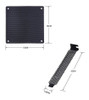 Nincha 12 Mm Pvc Pc Pc Refrigerador Filtro De Ventilador Neg 1