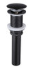 Desague Para Lavabo De Baño, Tapon Emergente, Negro Mate 0