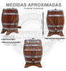 Barril Dorna Cachaça Pipote Cabureíba Vertical 3 Litros 4
