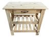 Mesa De Arrime Desayunador 1 Cajon + 2 Parrilas Pino 80cm 4