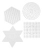 Peg Board, Placa Quadrada De 5 Mm, 4 Peças 4