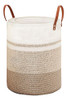 Cesto Organizador Corda 100% Algodão Para Roupas Brinquedos 0 Cesto Organizador Corda 100% Algodão Para Roupas Brinquedos 0