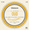 Juego De Cuerdas De Cobre Oud De Addario Ej95 Bañado En Pla 0