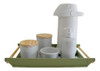 Kit Higiene Porcelana Bebê Moderno Verde Safari Térmica Full 0