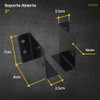 Soporte Abierto Tirante 2x3 3x3 + Tarugos 10mm + Tornillos 1