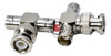 Ficha Conector T Adaptador Bnc Macho 2 Bnc Hembra Video Cctv 0